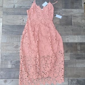 ASTR Dress Dark Blush Large